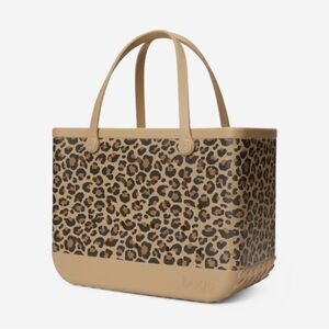 BOGG BAG Leopard Print Tote with Tan Accents